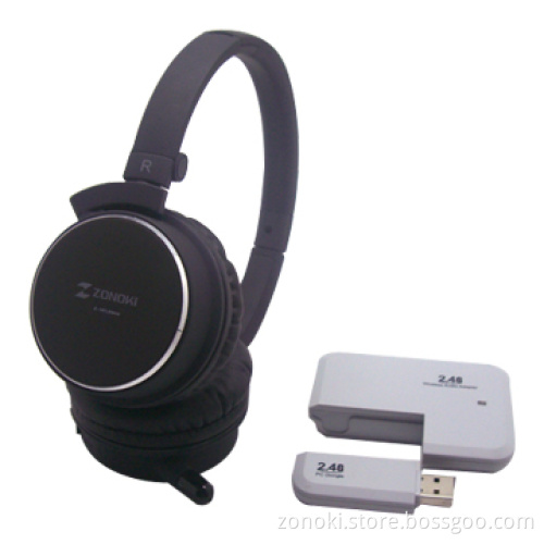 2.4G Wireless Headset for PC, MP3 and TV